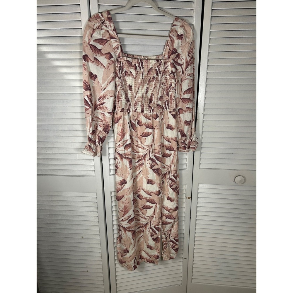 House of Harlow Floral Linen Dress Size S